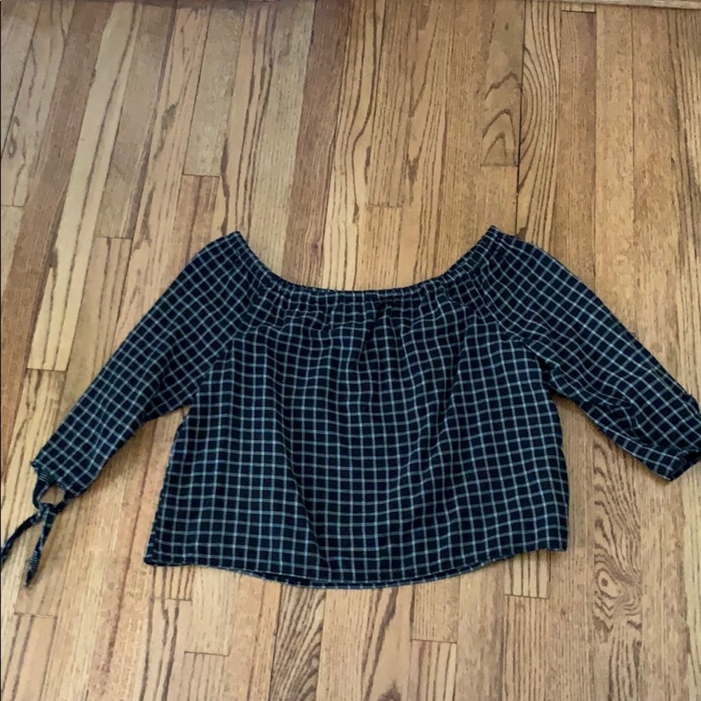 Madewell off the shoulder top.